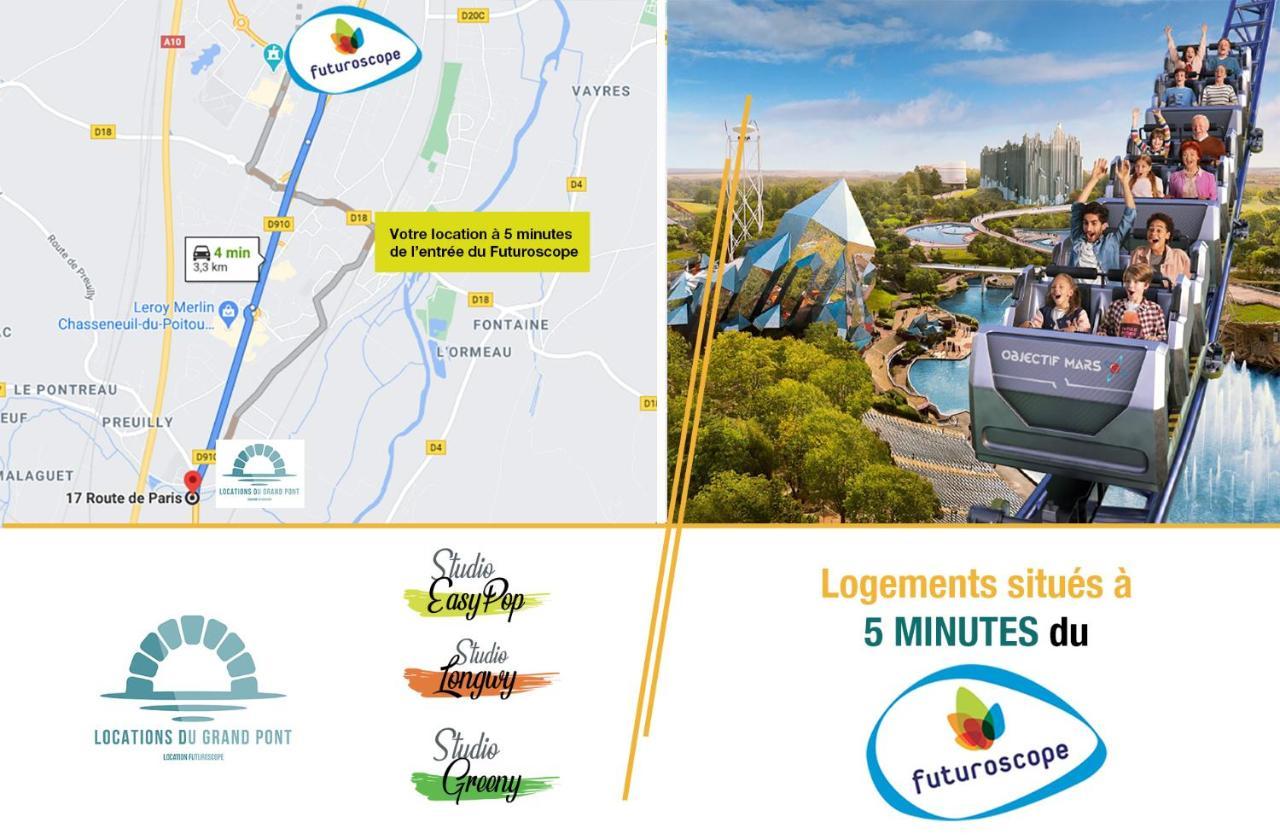 שאסנוי-דו-פוואטו Locations Du Grand Pont - Appart Hotel Poitiers - Futuroscope מראה חיצוני תמונה